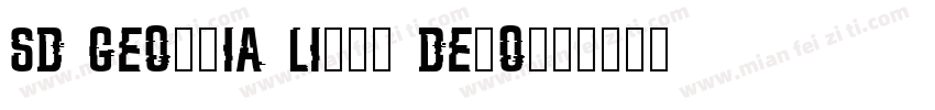 SD Georgia Light Demo字体转换